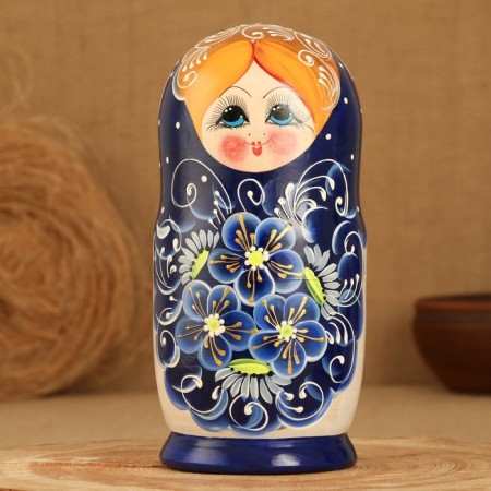 The nesting doll 7 puppet "Zina", 23-25cm, manual painting.-2