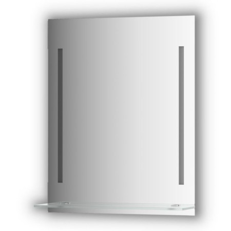 A mirror with a shelf 60 cm, with 2 built-in LED lights 11 W, 60x75 cm, EvoForm