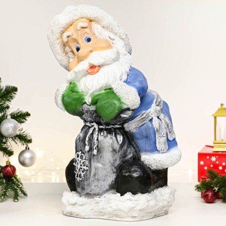 Figure "Grandfather with a bag in blue" 51x28x29cm-1