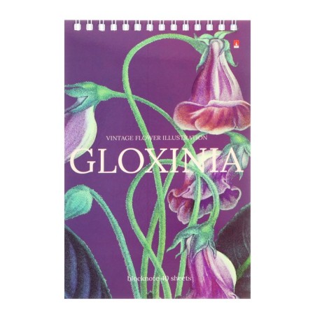 Notepad A5, 40 sheets on the crest "Flowers" Pattern, cover of laminated cardboard, block 55 g/m2, mix-5