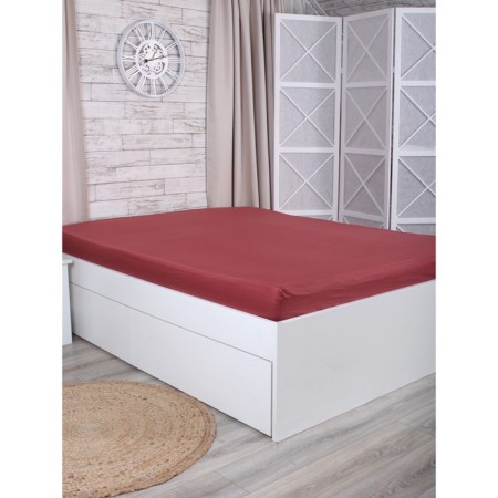 Glass sheet Mona Liza, size 200x220x25 cm, Marsala color