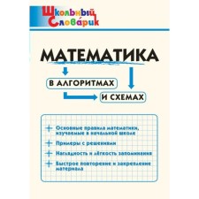 Directory. Mathematics in algorithms and schemes Primary school, Klyukhina I.V.