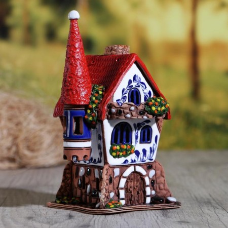 Aroma lace house "Elena", handmade, mix, 17 cm