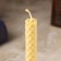 Candle from Voshchina "Strengthening the willpower", 13x1.7 cm, 1 hour, yellow