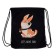 A bag for shoes 450 x 350 mm, Bruno visconti (high -strength polyester, density 420d), with a reflective strip, "Funny Corgi"