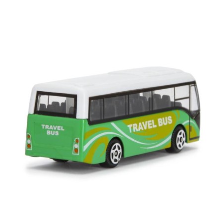 Metal bus "Intercity", scale 1:64, green color-1