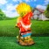 Garden figure "Dwarf with sunflower" 26x18x53cm