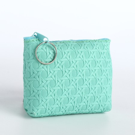 Women's wallet with lightning, green color-1