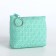 Women's wallet with lightning, green color