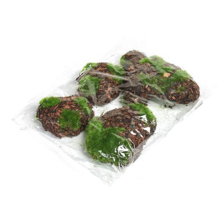 Artificial “Stones” moss, with bark, set 6 pcs., Greengo-10