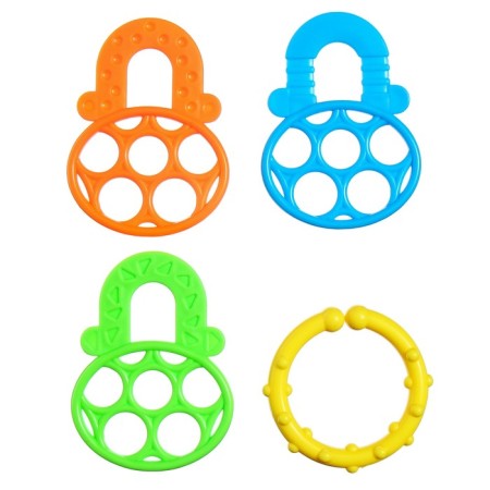 A set of rattles "Bright mood", with elastic elements, 8 pcs, crumb me-7
