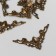 Metal corner "Pattern" (set 10 pcs.) 4x4 cm