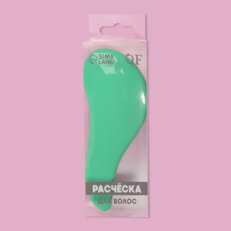 Massage comb, 5.5 × 15 cm, PVC box, color mix-7