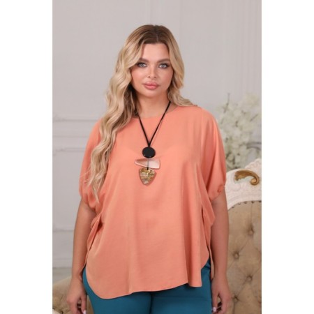 Female blouse, size 48, pink color