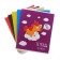 Notebook of 48 sheets in the Calligrata "Unicorns-2" cage, cover coated cardboard, offset block, mix