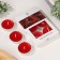 A set of tea candles flavored "velvet rose" in a gift box, 6 pcs