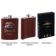 Flaw for alcohol "Russia", stainless steel, gift, army, 240 ml, 8 oz