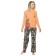 A set of longshops and female trousers, size s, color ocher