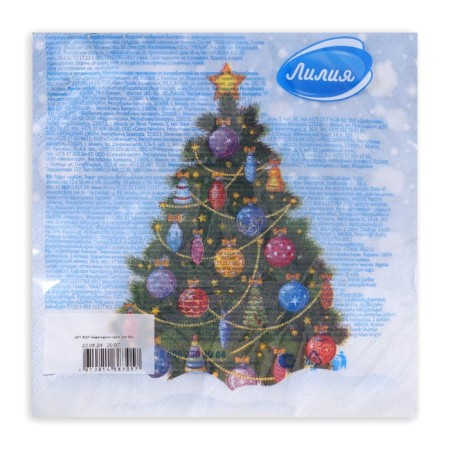 New Year's napkins Paper Lilia "New Year's Miracle", 2 layers, 33x33 cm, 20 pcs-3