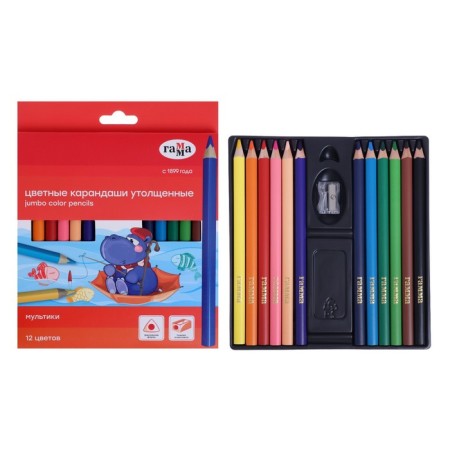 Pencils 12 colors "Cartoons"