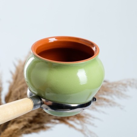 Set "Vyatka Ceramics No. 2" 6x0.5 + Grasp + Shelf, Salad-5