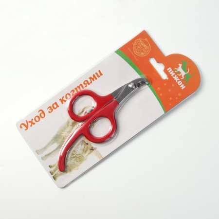 Kogerez scissors with an elongated fingertips, a hole of 7 mm, red-5