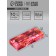 Folding box for 10 sweets "flowers", 9.8 x 22 x 3.5 cm. Confectionery packaging