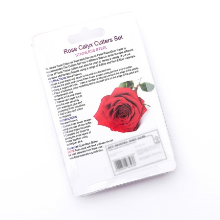 A set of forms for cutting the cookies of the “rose petals”, 4 pcs, chrome -colored color-4