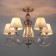 Incanto 5x40W E14 chandelier is silver