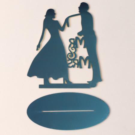 Topper "newlyweds", color gold-3