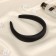 Hair cap "Jeannette" classic gloss, 3 cm, black