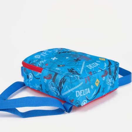 Baby backpack on lightning, blue color-4
