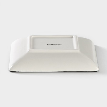 Serving share "Spring evening", 15 × 15 cm, white color-2