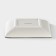 Serving share "Spring evening", 15 × 15 cm, white color