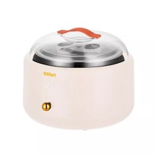Yogurtnitsa KitFort KT-6081-2, 15 W, 1000 ml, 1 container, stainless steel, timer, pink