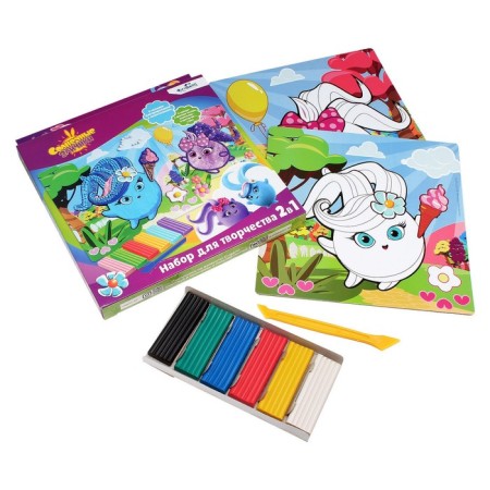 Set for creativity 2 in 1 "Plasticine. Sunny bunnies "-1