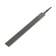 Tundra file for sharpening chains drank, flat, steel U10, No. 3, 200 mm