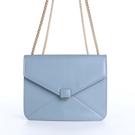Women's bag on magnet, small size, blue color-2