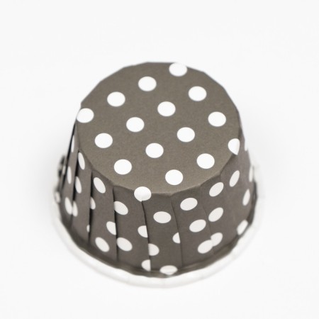 Muffin baking uniform, black in white peas, 3.8 x 3 cm-2