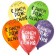 Shar Latex 12 "Happy Birthday", pastel, set of 15 pcs., Mix colors