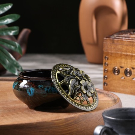 Complete for incense "Ancient", 6.5 x 9.5 cm, blue-1