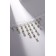 Choker "Alexandria" lace, beads, white color, l = 30 cm