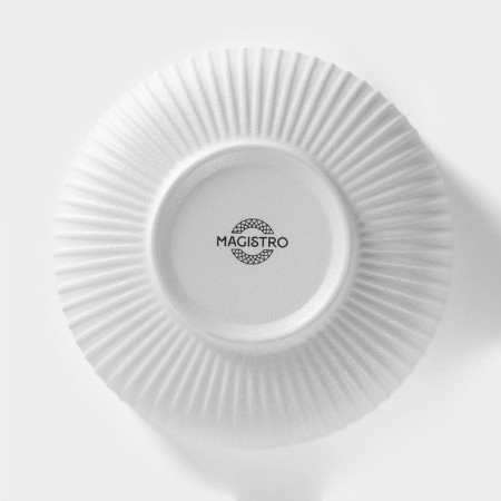 Porcelain bowl Magistro line, 850 ml, d = 15 cm, white color-3