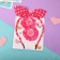 Hair Slobo Set (Rinch, 2 clamps) roses, pink