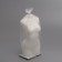 Figure candle "Women's bust", 6x14 cm, white, 4 hours