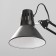 Black 1x60W E27 table lamp (on the clamp) 17x17x81cm