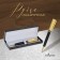 Ballic handle, gift, rotary, in the leatherette case, "Favorite"