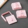 A set of recesses for marzipan and test "Mendeleev table", 3 pcs, pink color