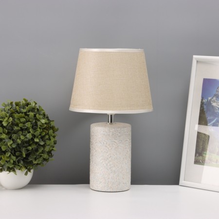 Table lamp "Waves" 1x40W E14 gray/beige 20x20x34cm