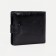 Male purse on a button, for bills, for cards, for coins, black color